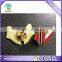 custom high end metal iron fruit apple shape pin badge smooth hard enamel