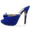 Open Toe Platform High Heel Mules Slippers Sandals Shoes