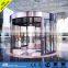 KBB HOTEL entrance 2 wing revolving door, safety glass, aluminium frame, stainless steel surface, CE UL certificate