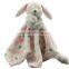 Europe hotsale rabbit/bunny baby comforter doudou blanket,doudou baby blanket,plush doudou blanket