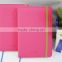 pink and blue pvc leather brand promotional gift daily notebook