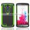 Defender football pattern Three in one waterproof silicone rubber Armor Heavy duty ballistic Case for LG G3