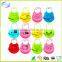 cute silicone waterproof baby bib With FDA approved