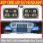 2 x LED Headlight 5" X 7" LED Headlamps Hi/low Beam Boat Track RV ATV Spot 6000K 88W Square Led Work Light