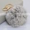 rabbit fur ball keychain rabbit tail keychain rabbit fur key chain