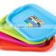 plastic serving tray, coloful food tray