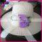 2015 fashion summer flower bowknot beach embroidery wholesale lady hat