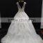 Silver lace with beading belt two straps ball gown wedding dress