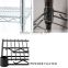 NSF Chrome home decorative metal storage shelf , wire shelves, chrome slant wire shelving
