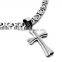 Custom cheap cross pendant necklace jewelry set discount stainless steel jewelry