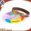 blank colorful paw print/embossed silicone slap bracelet with pedometer for kids