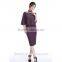 Wholesale Elegant 3/4 sleeve style high waist pencil women skirt suit for summer