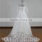 Real Sample Appliqued Lace Beaded Korean Simple Wedding Dress Ball Gown