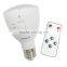 E27/B22 socket high quality rechargeable bulb with warm white&cold white color temperature