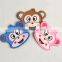 Custom rubber badge label with color logo pvc label for garment