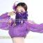 SWEGAL purple noble sexy sea fan veil,belly dance mysterious charming fashion faace veils SGBDD13002