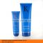 250ml pe material screen printing surface handling body wash gel tube container with screw cap