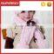 A-732 children fleece cable knit scarf kids polar fleece scarves with flower design baby fleece knitted scarf with flower