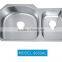 9653AL Jiangmen Manufacturer Stainless Steel Undermount Sink ss304 Double