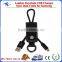 Customized Leather Keychain USB Charger Sync Data Cable for iphone samsung                        
                                                Quality Choice