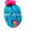 new style kids candy color buttons hats outdoor warm hats