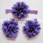 Top Baby Cute Chiffon Flower Infant Girl feet Toddler Barefoot Blooms Sandals Shoes