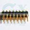 8pin pitch 2.54mm single row brass pogo pin connector SMT