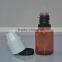 10ml amber blue clear PET bottle with child evident cap