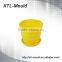 Colorful customized plastic flower pots in various shapes
