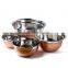 Stainless Steel Salad Bowl With Anti-Slip Silicone Base