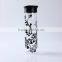 Large Capacity New Design Handblown Borosilicate Recycled Glass Water Bottle With Black Pattern