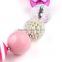 Baby Girl Colorful Bead Sweater Necklace Bracelet Set Children's Jewelry