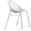 Low back cheap chairs hole seat plastic PP dining chair