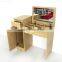 wooden grain melmained MDF board Modern large simple cheap dressing table