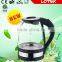 high striking blue led light ring glass electric kettle with 1.7L capacity