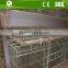 Battery chicken poultry cage with automated drinkers and feeders