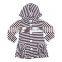 2016 kaiyo oem service long sleeve cotton stripe ruffle top ruffle coat with hat baby girls top design children clothing 2016