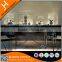 Wooden corner showcase cabinet stands design