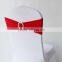 Red Spandex Chair Band With Plastic Buckle