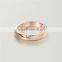 latest rose gold eternity design 925 crystal micro pave ring for men