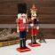 Handsome nutcracker soldier, christmas decorating wooden nutcracker