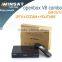Wholesales DVB-S2+T2 HD combo satellite receiver V8 combo1080p digital decoder with IKS CCCAM free IPTV Youtube Biss Key