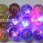 55mm lucency fish crystal led flashing light Bouncy Ball baby kids toys water ball