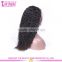 100% Human Hair Wigs Large Stock 24 Inches Natural Black Brazilian Human Hair Lace Front Wig With Baby Hair