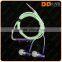 New fancy noise cancelling free samples earbuds fluorescence color earphone