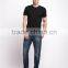 Wholesale Custom Print T Shirts Bamboo Mens Stylish Blank Black T-Shirt