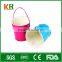 Bright colors galvanized tin ice bucket with steel handle