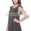 Womens Loose Fit Flowy Stretch Knit Crewneck Tank Tunic Dress (S-3X)