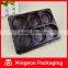 6 Compartment Plastic Square Container with Lid for Cookie Bakery Pastry