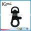 o shape black bag metal snap hook key ring